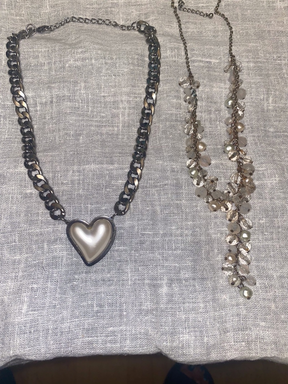 Silver-Tone Necklace Bundle of Two